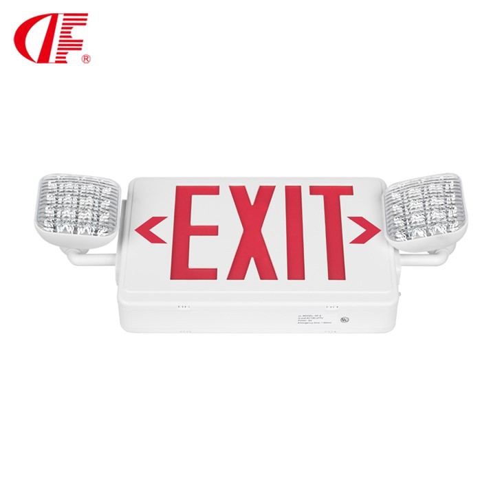 DF-2 Led Indoor Exit Sign Emergency Light 100-277V/AC Red Letters Fire Resistant suppliers