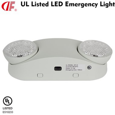 DF-10 Ul Approvat White Double Head Led Emergency Light