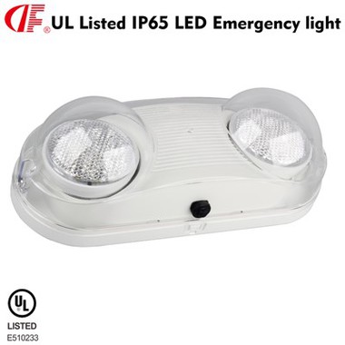 DF-10 UL Elenkat Djar abjad Ras Doppju aġġustabbli IP65 Dawl ta 'Emerġenza li ma jgħaddix ilma minnu